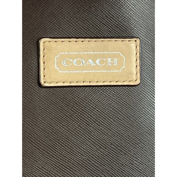 Coach Metro Tote F24341 Brown PVC Leather Trim Shoulder Bag Missing Hangtag - Picture 3 of 16